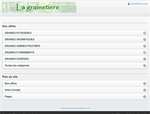 Tablet Screenshot of lagrainetiere.com